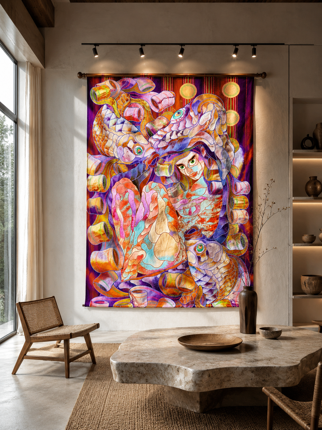 Handmade textile art by Kostyantin Malginov