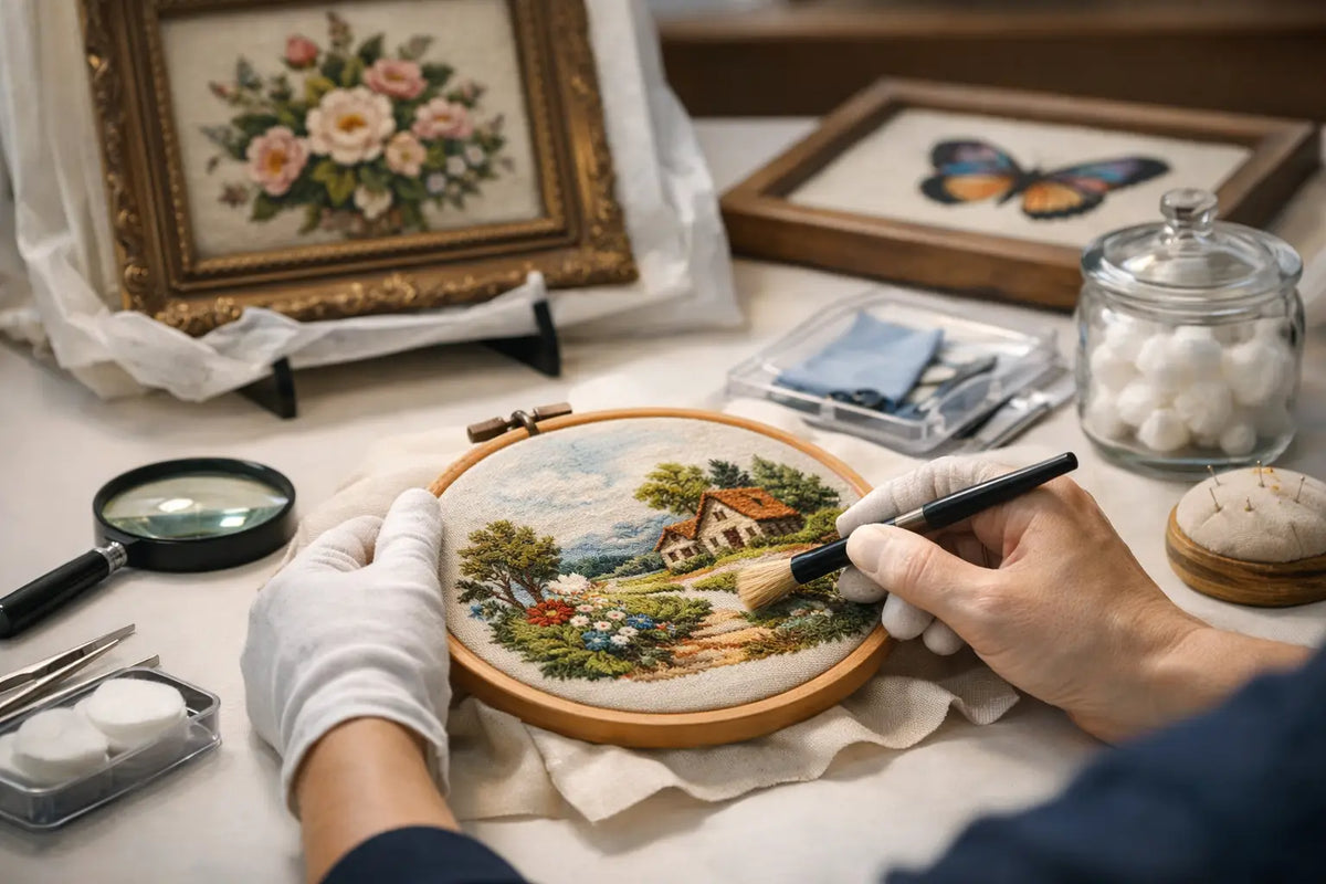 Embroidered Art Preservation for Collectors