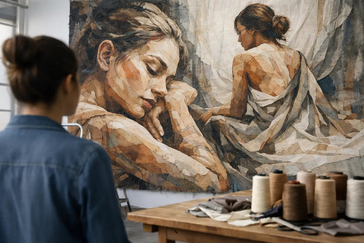 Contemporary Figurative Textile Art at Scale