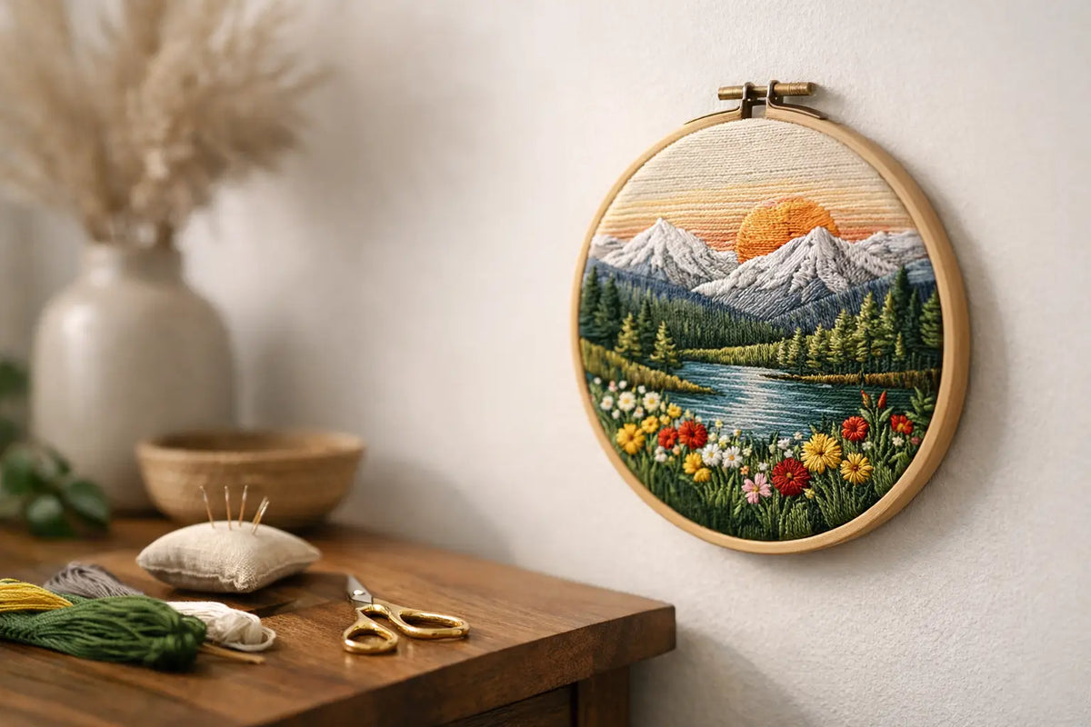 Why Handcrafted Embroidered Wall Art Holds Value